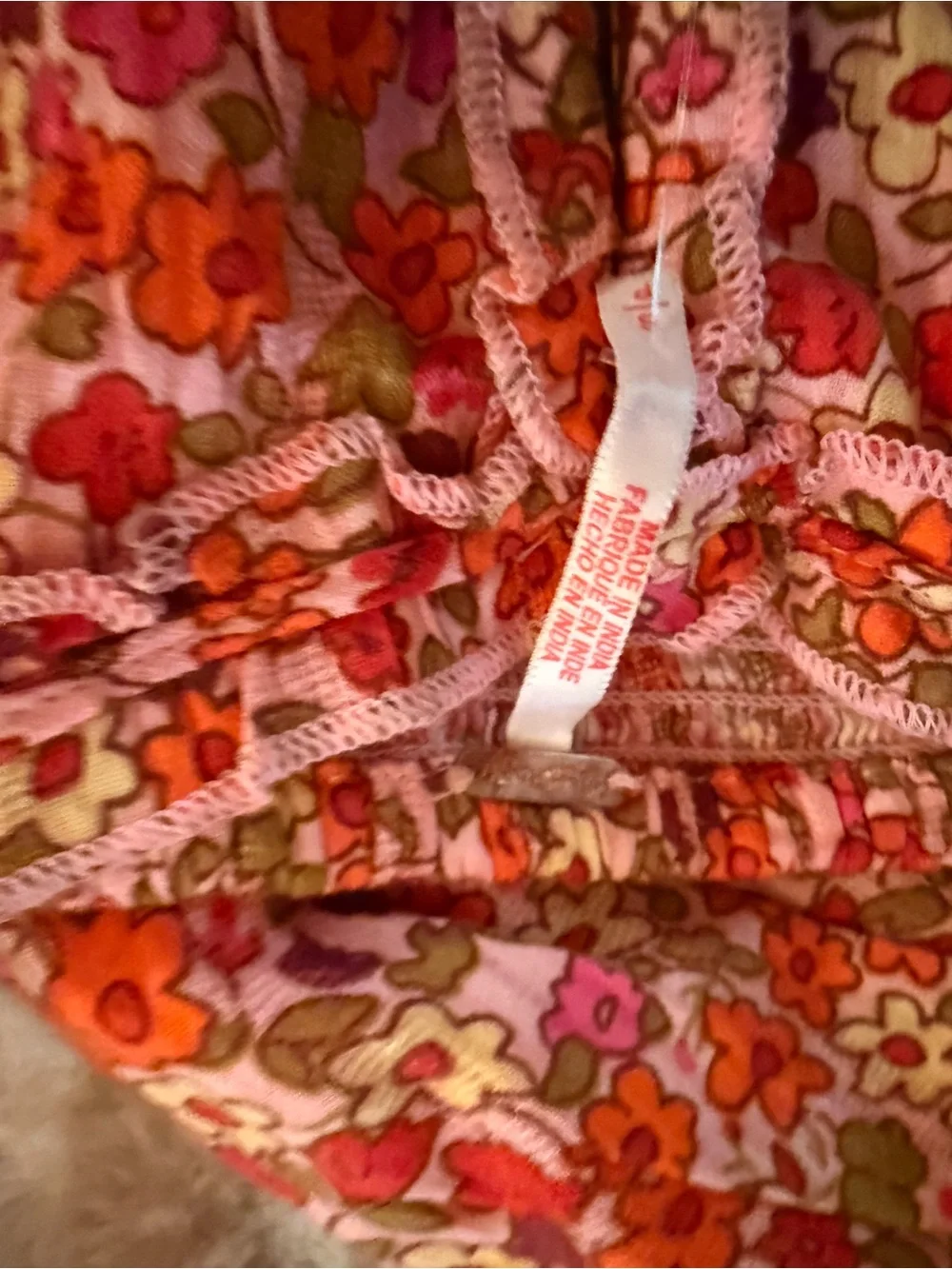 Free People copper tag spring blossom combo 2pc set